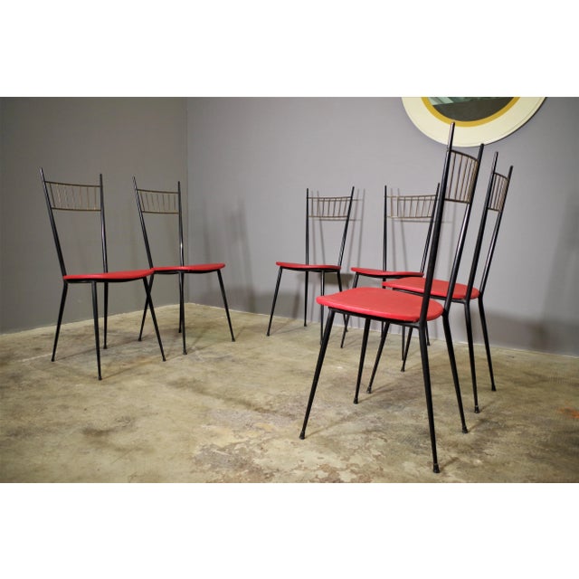 Chairs Set, Set of 6, 1950s For Sale - Image 3 of 18