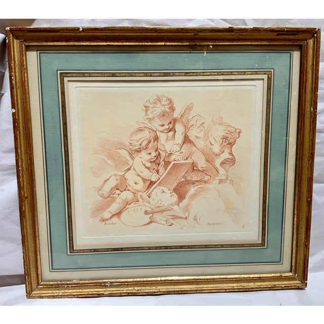 Antique French Engraving by Auguste Pequegnot For Sale - Image 10 of 10