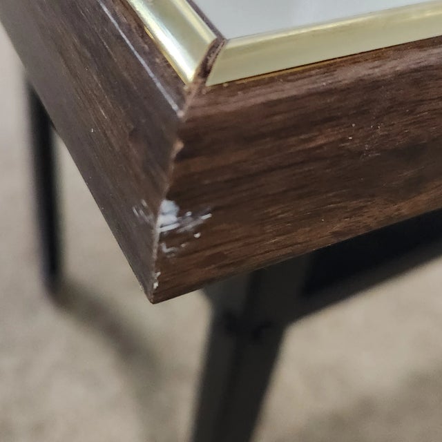 Green Vintage Watercolor Landscape – Man Fishing by River, Signed b.a. Kim, Framed For Sale - Image 8 of 12