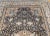 Art Nouveau Vintage Room Size Persian Nain Rug, Handwoven Floral Pattern With Silk Highlights, Navy & Ivory , 9’ X 13’ For Sale - Image 3 of 12