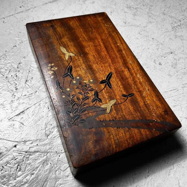 Wood Vintage Japanese Writing Box, 1950s For Sale - Image 7 of 9
