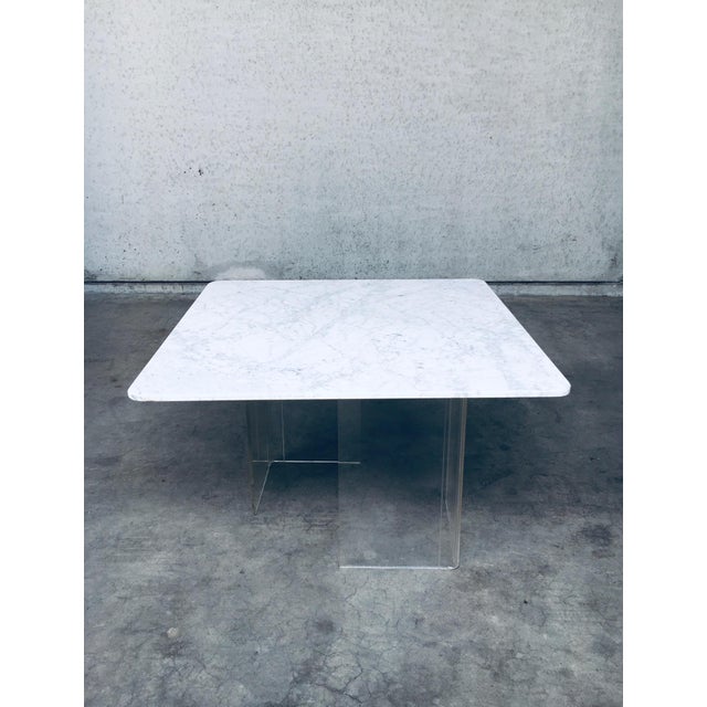 Minimalist Marble Floating Dining Table, Italy, 1970s For Sale - Image 4 of 18