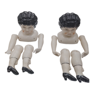 Vintage Art Deco Porcelain Doll Parts, Set of 10