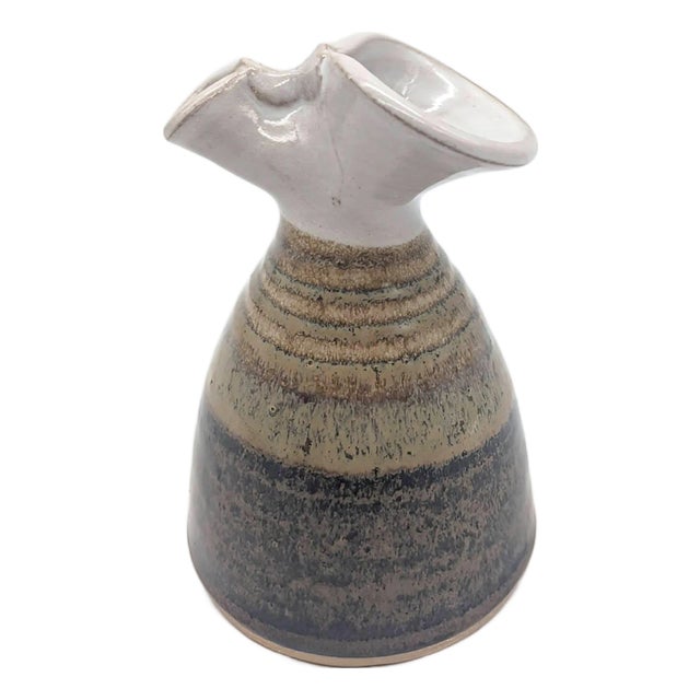1980s Doe Ridge Studio Glazed Stoneware Bud Vase For Sale