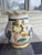Mid 20th Century Incised Italian Fluted Hand-Painted Vase For Sale - Image 4 of 7