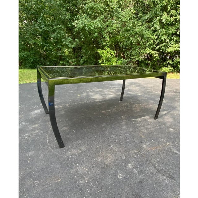 Postmodern Rare 1980’s Extendable Milo Baughman Style Dining Table - Design Institute of America For Sale - Image 3 of 13