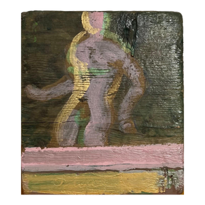 Edward Avedisian, Mod Abstract Expressionist Modernist Oil Painting Edward Avedisian Color Figure