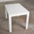 Vintage Modern White Molded Plastic Rectangular Parsons Style Side Table Style Syroco or Kartell For Sale - Image 9 of 13