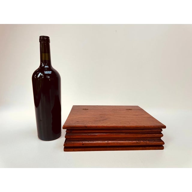 Vintage Hardwood Document Box With Hinged Lid For Sale - Image 12 of 12