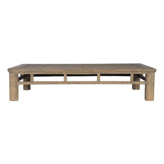 Late 20th Century Transitional Reclaimed Elm Coffee Table For Sale