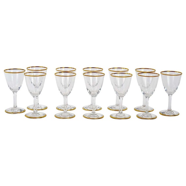 Mid 20th Century Baccarat Crystal Liquor / Sherry Glassware Service- Set of 12 For Sale - Image 9 of 11