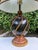 Maitland - Smith Vintage Maitland-Smith Faux Marble and Gilt Rope Motif Table Lamp With Pleated Shade For Sale - Image 4 of 12