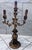 Mid 20th Century Italian Style Gilt Wood and Tole Three Light Candelabra For Sale - Image 4 of 10