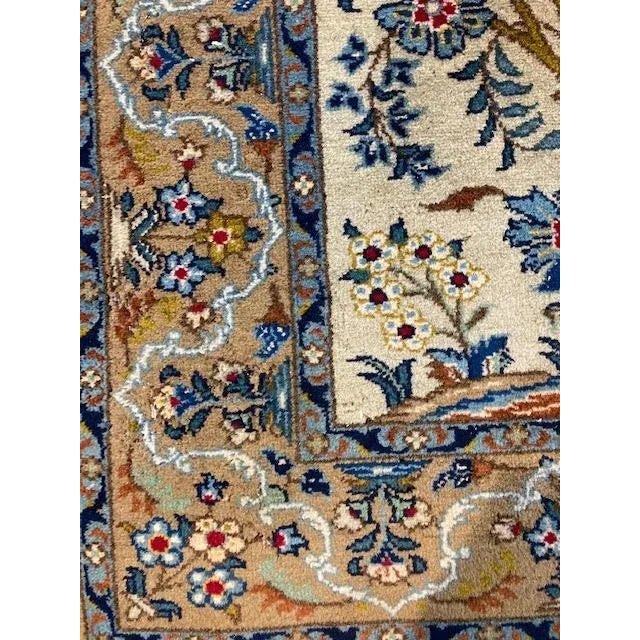1970s Tree of Life Persian Kashan Rug For Sale - Image 4 of 10