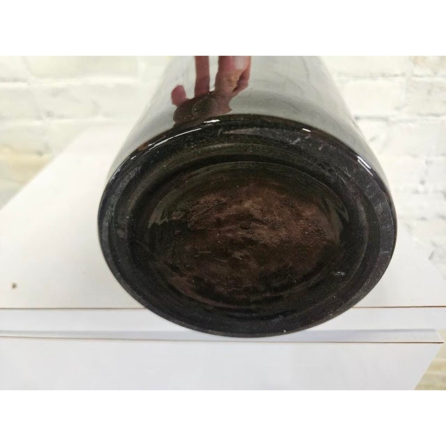 Artisan Blown Glass Vase With Rope Accent For Sale In Providence - Image 6 of 7