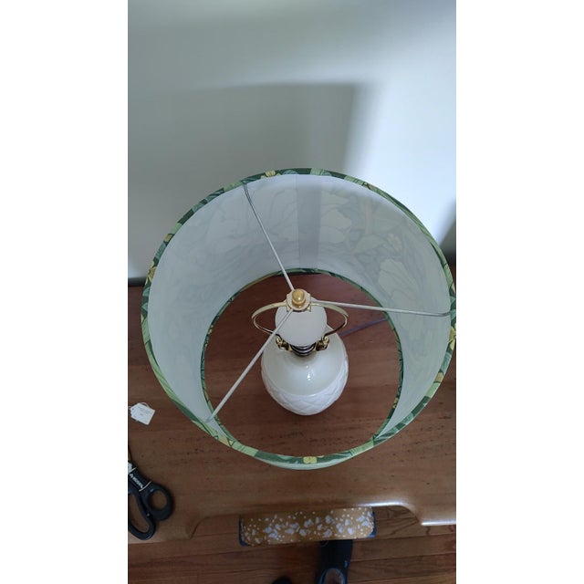 William Morris Vintage William Morris Pimpernel Shade With Lamp For Sale - Image 4 of 9