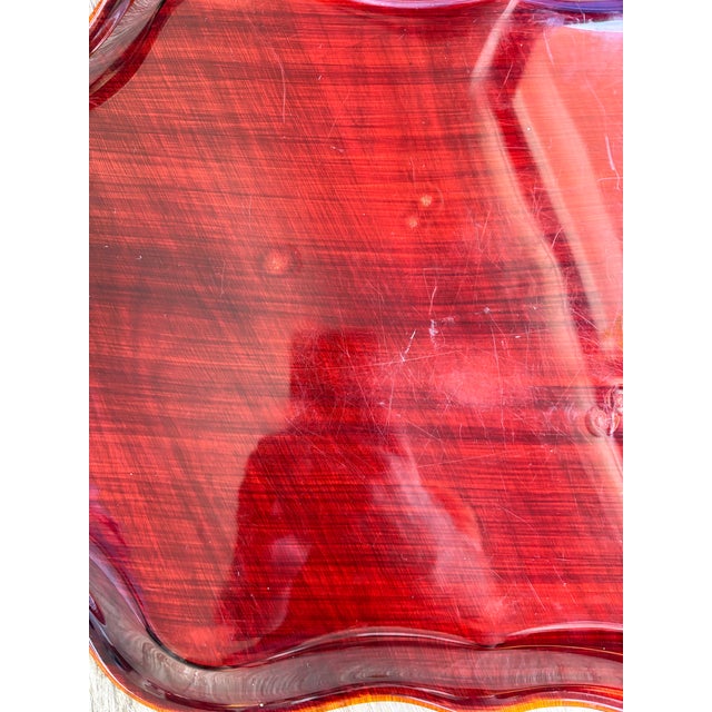 Brown Tortise Lucite. Tray For Sale - Image 8 of 10