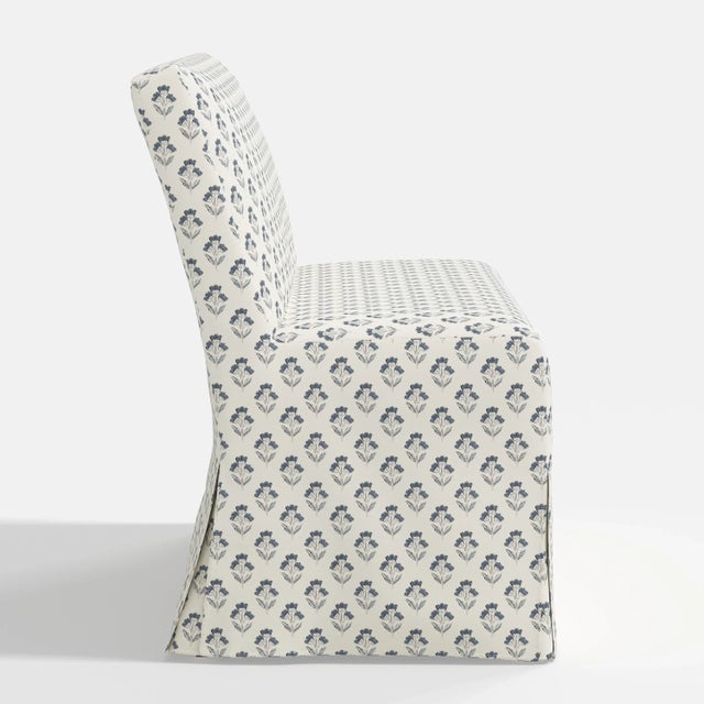 Not Yet Made - Made To Order Stoffer Home x Cloth & Company Lindy Slipcover Dining Banquette in Francie Blue For Sale - Image 5 of 6