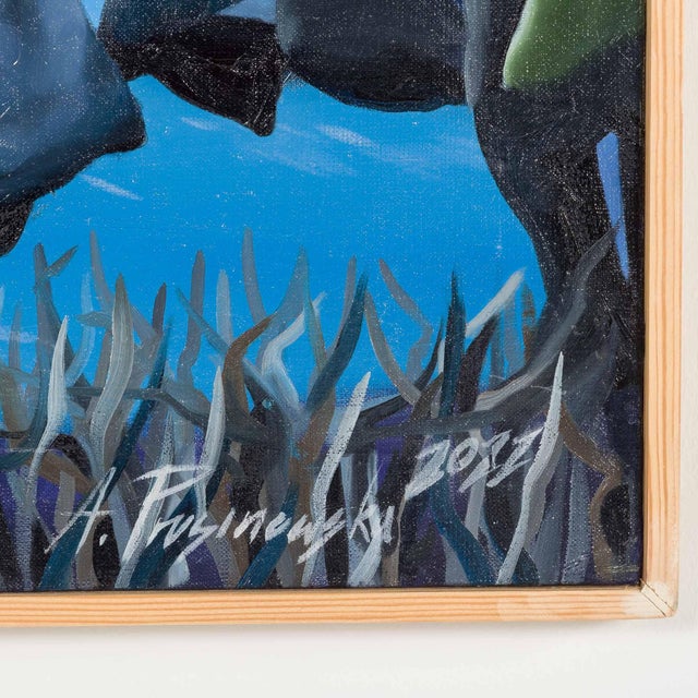 Early 21st Century Aleksandra Prusinowska, On the Other Side of the Painting, Oil on Canvas, 2024 For Sale - Image 5 of 8