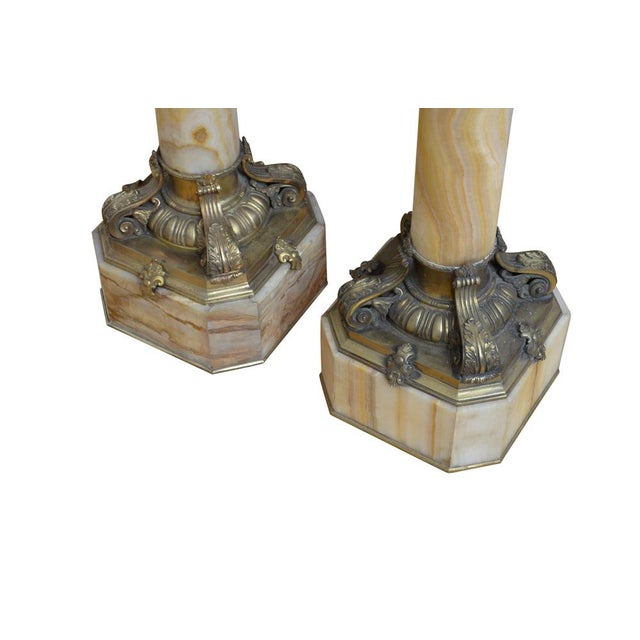 Late 19th Century Antique Columns in Marble, 1870, Set of 2 For Sale - Image 5 of 9