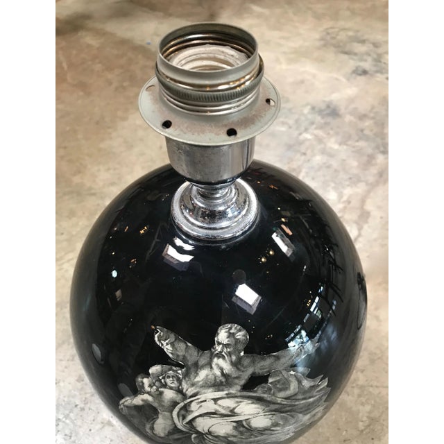 1980s Vintage Fornasetti Style "Michelangelo Works" Table Lamp For Sale - Image 9 of 11