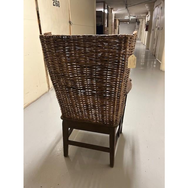 Antique Wicker Orkney Chair For Sale - Image 4 of 5