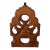 1970s Old-World Architectural Wood Wine Caddy For Sale