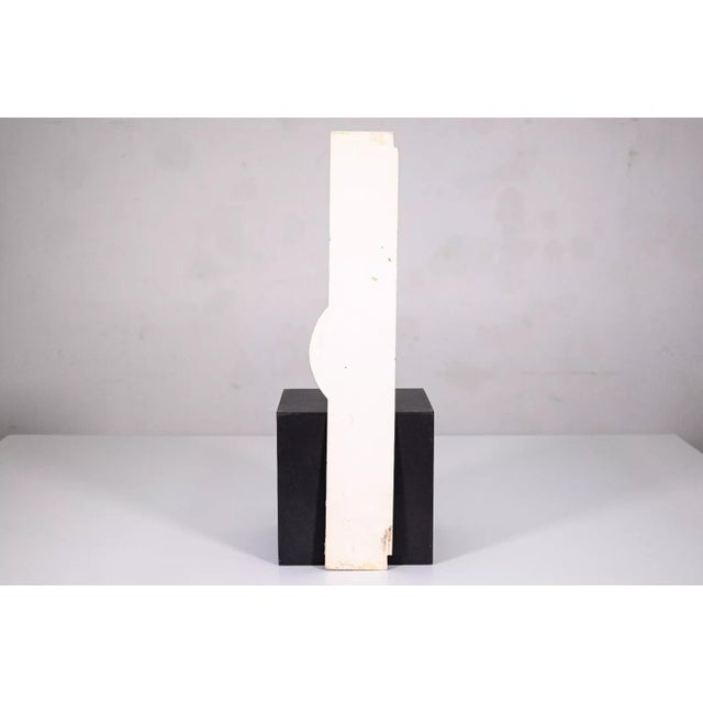 2000 - 2009 Glen Michaels Modern Mixed-Media Study Painting Cardboard Unsigned 16.5h x 2.5w For Sale - Image 5 of 5