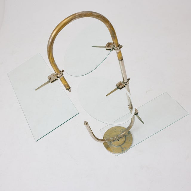 Vintage Art Nouveau Metal and Glass Patisserie Display Stand, 1930s For Sale - Image 14 of 18