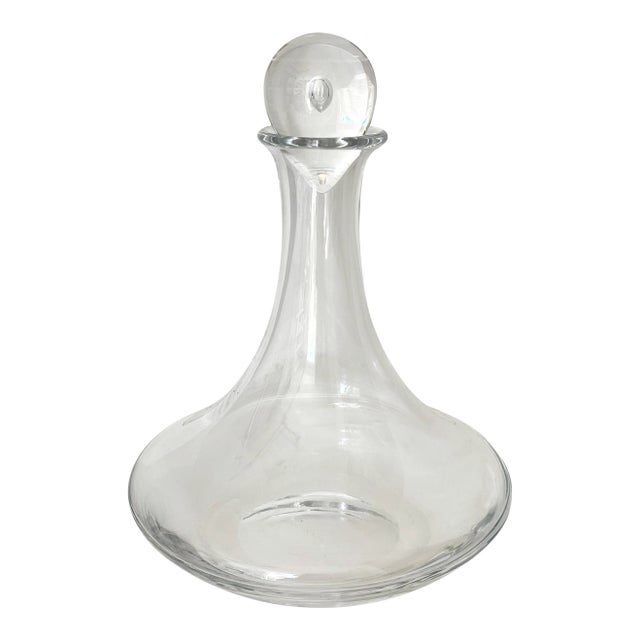 Vintage Steuben Glass Teardrop Ships Decanter For Sale