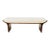 Mark Goetz for Bernhardt Design “Laurel” Sculptural Walnut & Upholstered Bench – Architectural Modern Icon For Sale