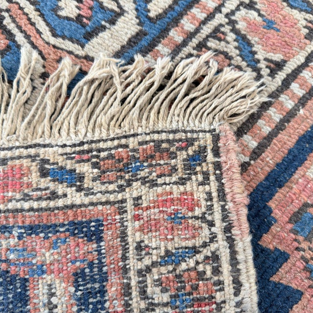 Vintage Room Size Heriz Wool Rug For Sale - Image 9 of 11