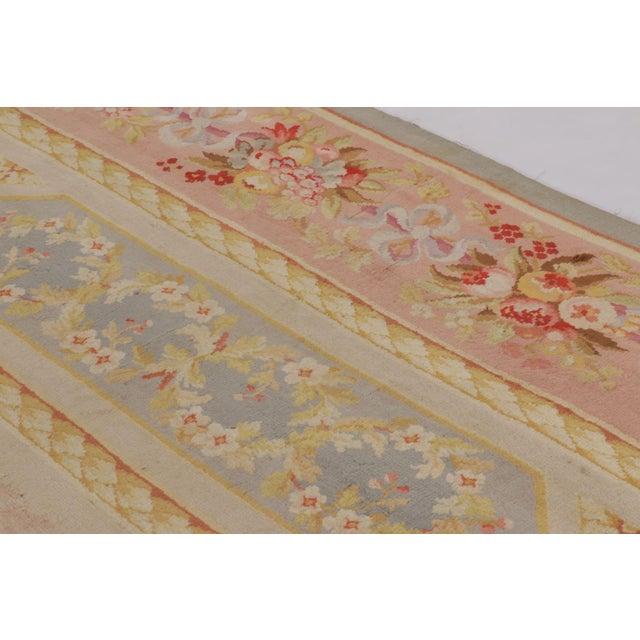 Oversized Antique French Savonnerie Rug With Floral Medallion - Rug & Kilim For Sale In New York - Image 6 of 9