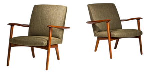 Pair of Lounge Chairs, Probably Italy, Mid-20th Century