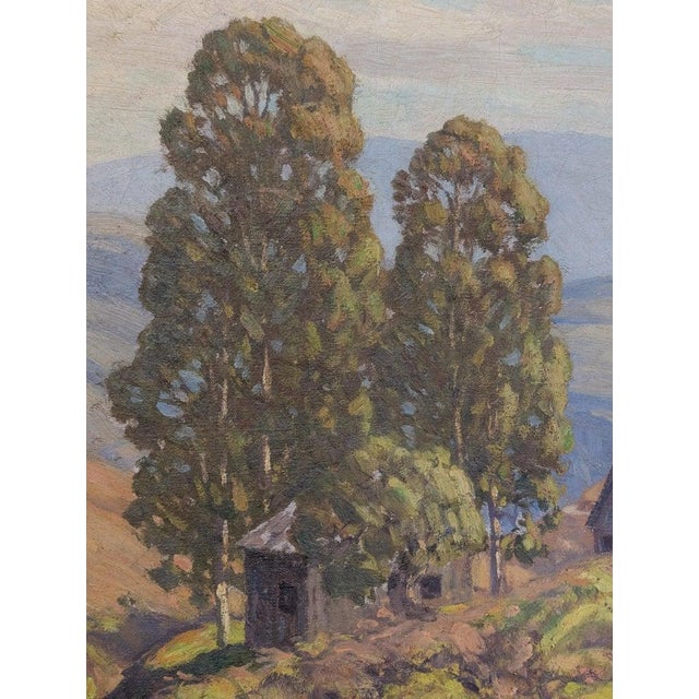 American Impressionist Oil on Canvas Painting "California Highlands" Los Angeles by Charles Smith, 1930 For Sale - Image 9 of 16
