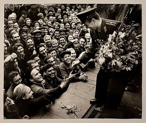 Samariy Gurariy, Large Silver Gelatin Photograph Russian USSR Soviet Parade Yuri Gagarin Photo