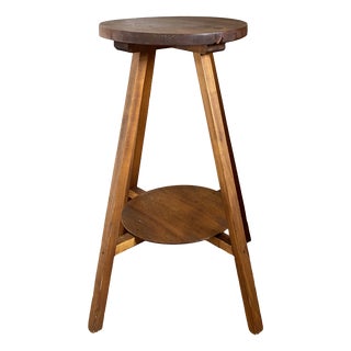 Vintage Wooden Side Table, 1960s For Sale