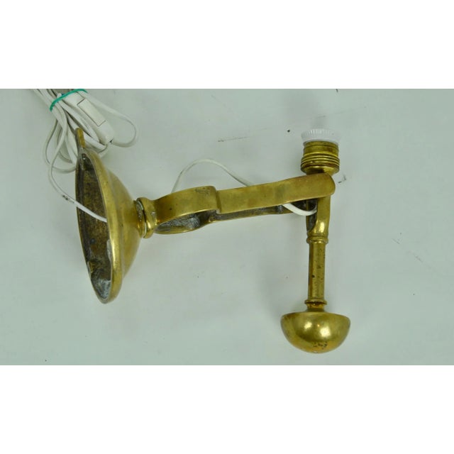 Tilting Bronze Boat Sconce, 1940s For Sale - Image 13 of 16