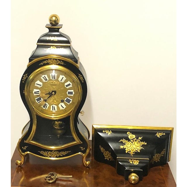 Antique Wall Clock with Key from Zenith Neuenburg, 1920s For Sale - Image 10 of 10