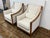 French Modernist Slope Arm Lounge Chairs, Pair For Sale - Image 9 of 12