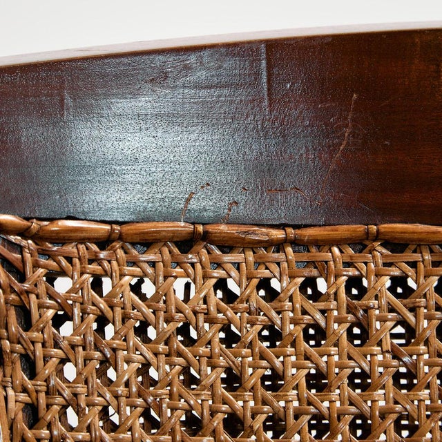 Beech and Rattan Armchair, 1970s For Sale - Image 17 of 18