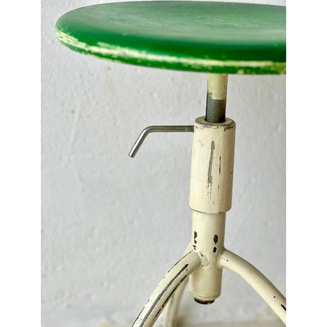 Metal Vintage Industrial Stool, 1970s For Sale - Image 7 of 14