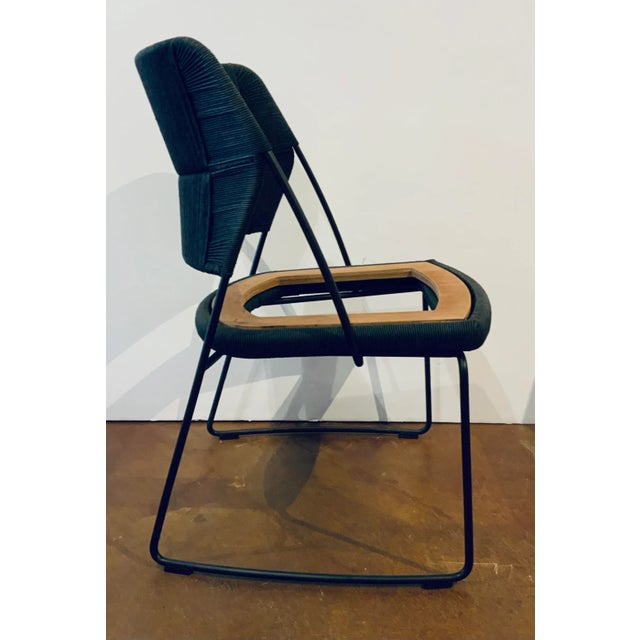 Baker / McGuire Modern Black Danish Cord Lansing Side Chair For Sale In Atlanta - Image 6 of 8