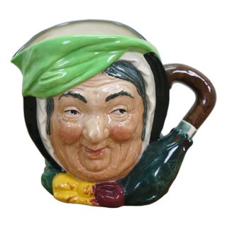 Royal Doulton English Traditional Sairey Gamp Charles Dickens Toby Character Jug For Sale