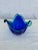 An interesting small Murano dish in a rich cobalt blue color having a lighter teal green variation at the top. The dish...
