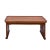 Wood Oriental Light Brown Wood Rectangular Table Stand For Sale - Image 7 of 7