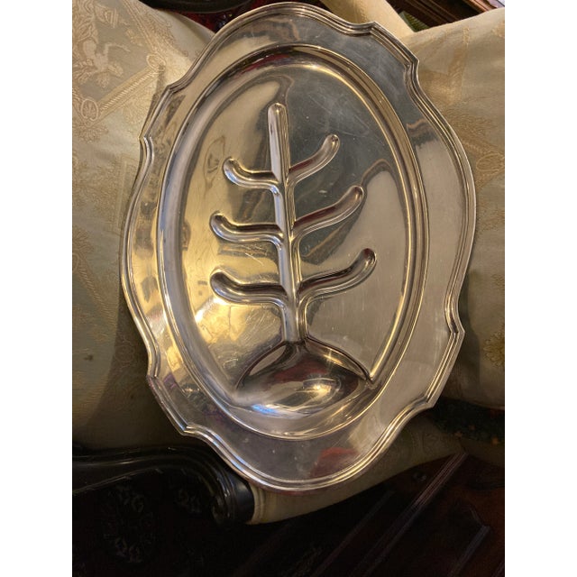 Large Silver Plate Meat Serving Platter Circa 1920's Chairish