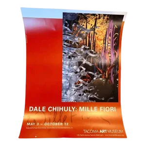 Dale Chihuly Mille Fiori 2003 Exhibit Poster Tacoma Art Museum