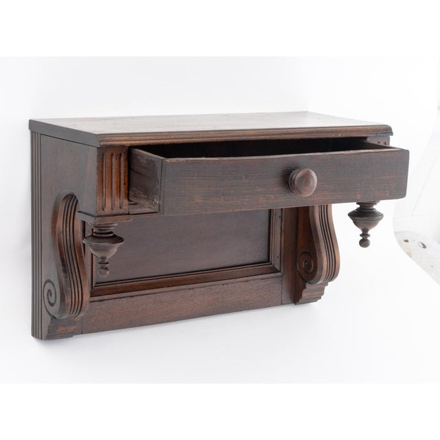 Wood American Empire Style Mahogany Wall Console For Sale - Image 7 of 10