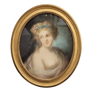 After Rosalba Carriera, Allegory, 19th Century, Pastel on Paper For Sale